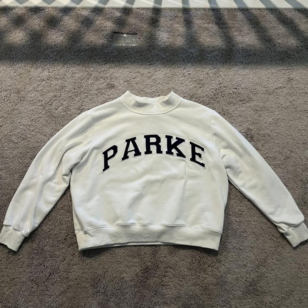 White Parke Mockneck Sweatshirt